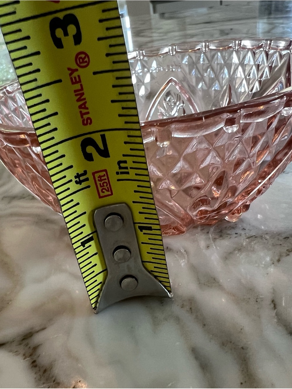 Vintage Pink Pressed Glass Covered Dish - Picture 4 of 6